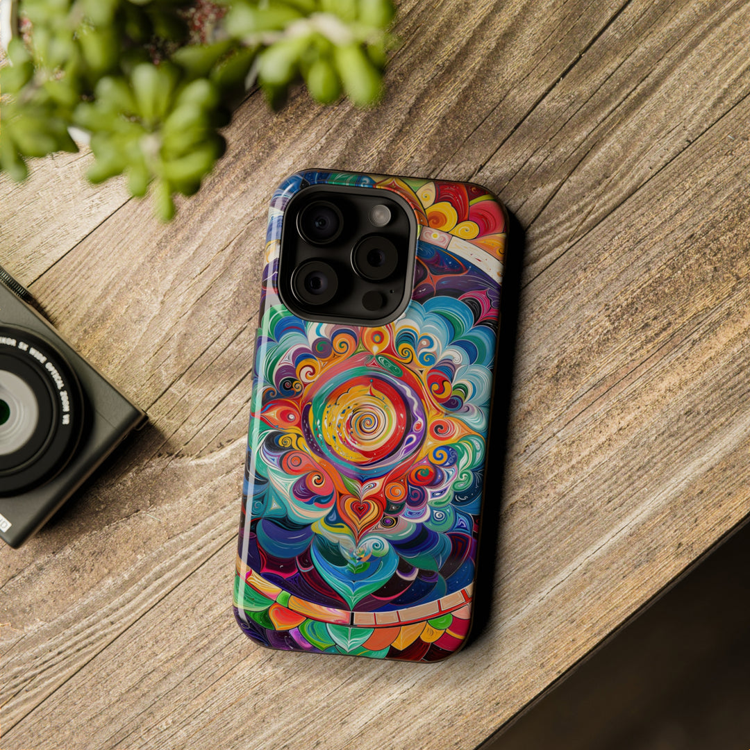 Vibrant Cosmic Mandala - MagSafe Tough Case