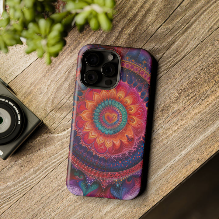 Vibrant Spiral Mandala - MagSafe Tough Case