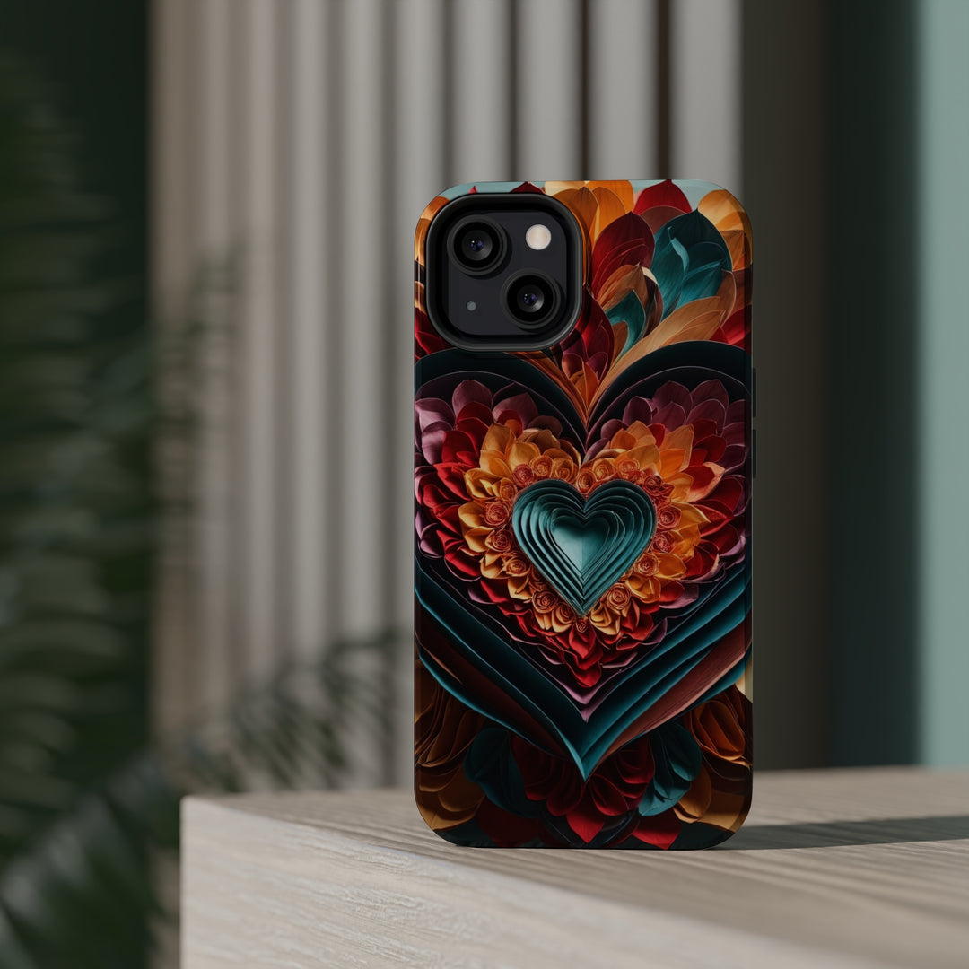 Multilayered Floral Heart - MagSafe Tough Case