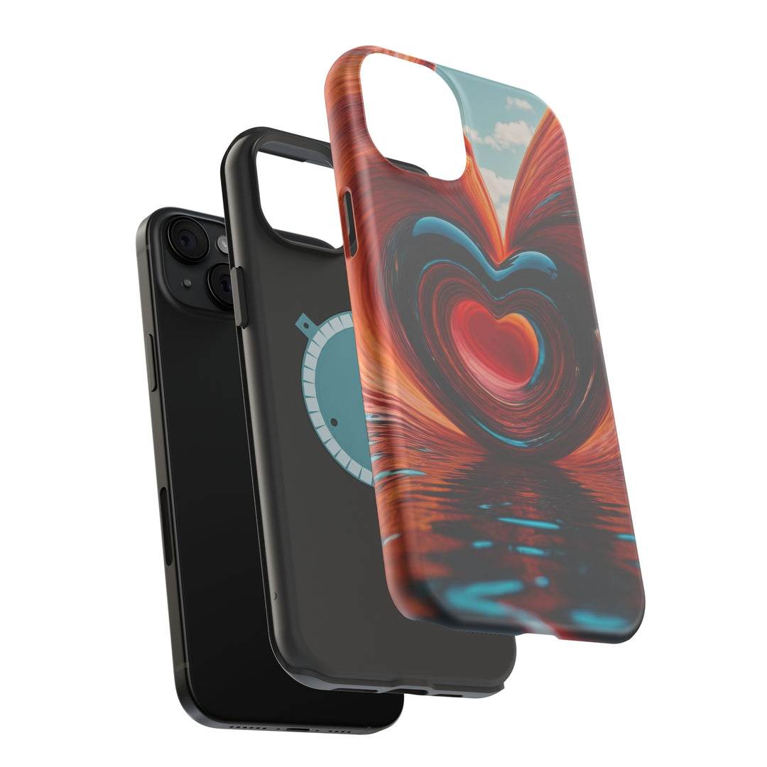 Swirling Heart Reflection - MagSafe Tough Case