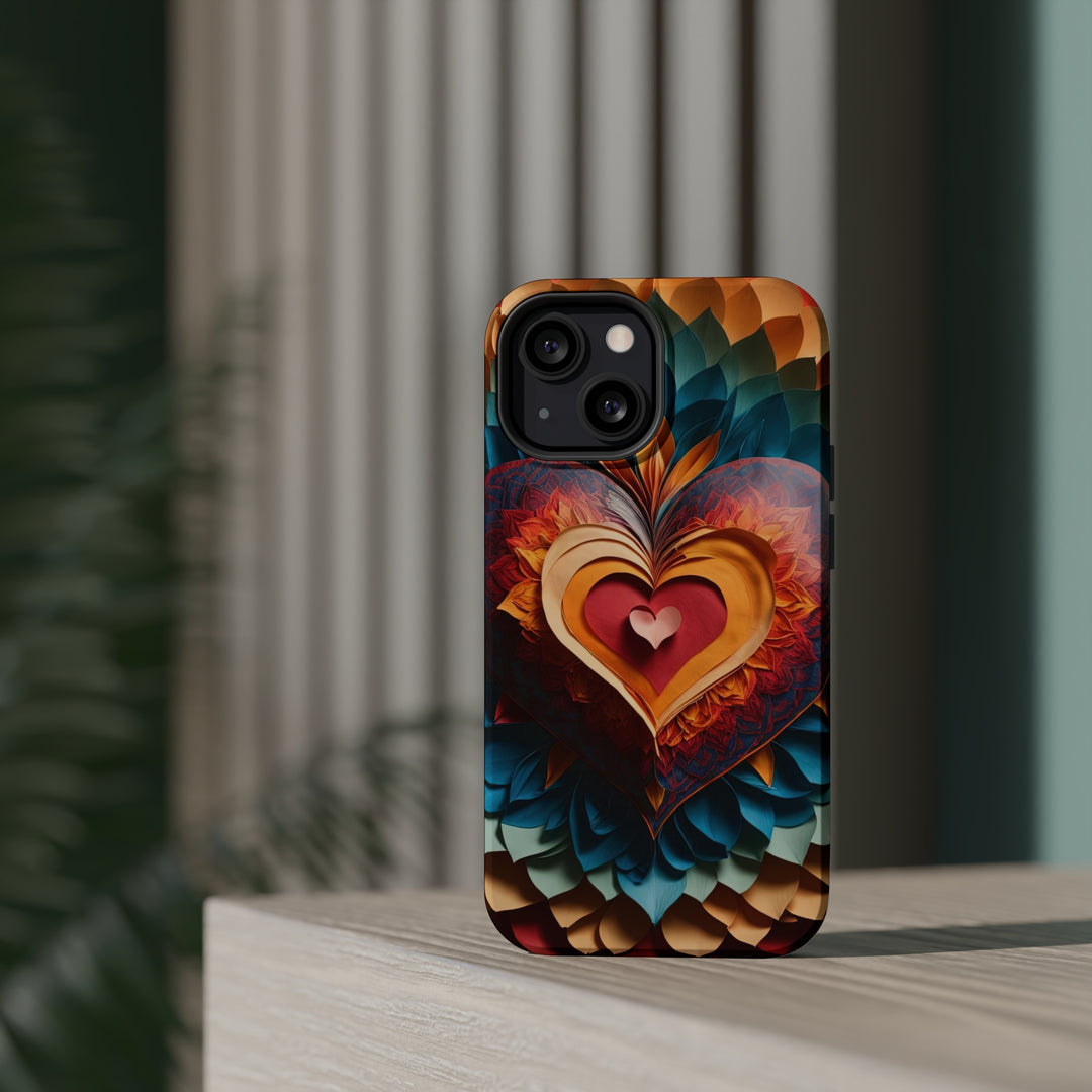 Radiant Heart Bloom - MagSafe Tough Case