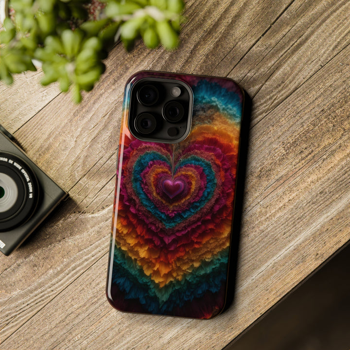 Vibrant Heart Layers - MagSafe Tough Case