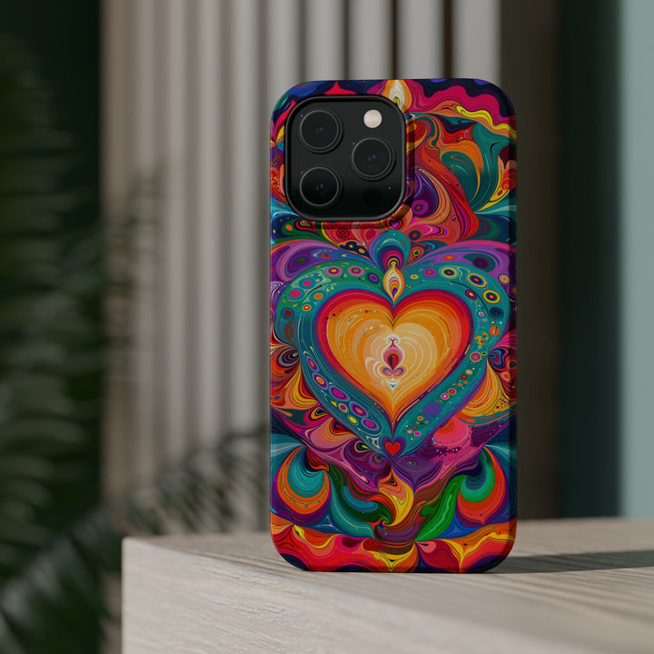 Vibrant Swirling Heart - MagSafe Tough Case