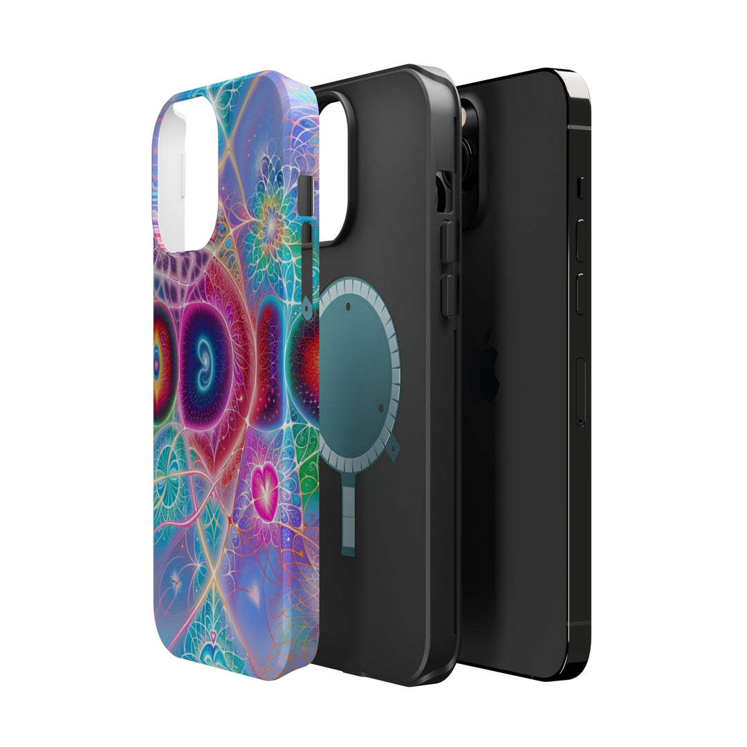 Vibrant Fractal Blossoms - MagSafe Tough Case