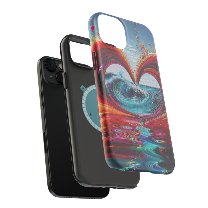 Vibrant Heart Waves - MagSafe Tough Case