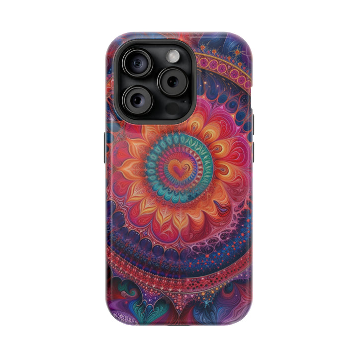 Vibrant Spiral Mandala - MagSafe Tough Case