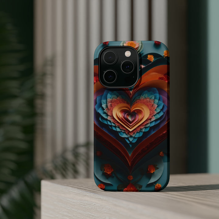 Blooming Heart Layers - MagSafe Tough Case