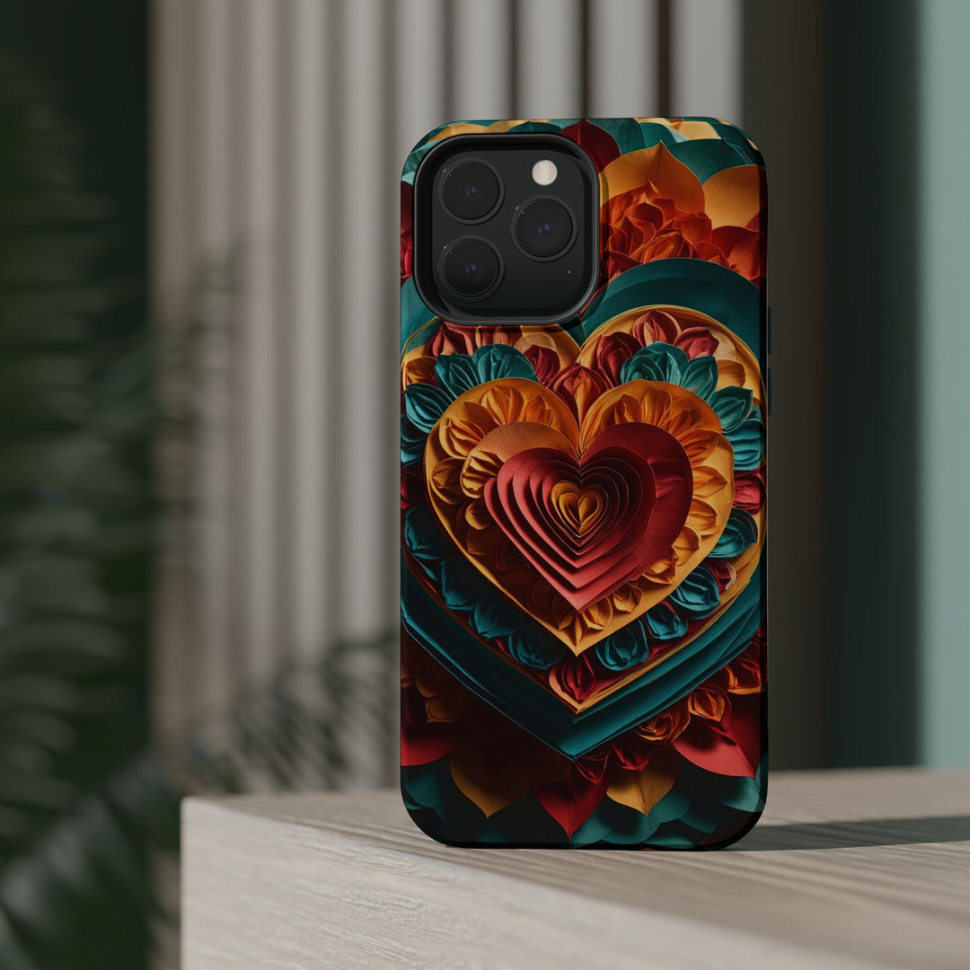 Vibrant Layered Heart - MagSafe Tough Case