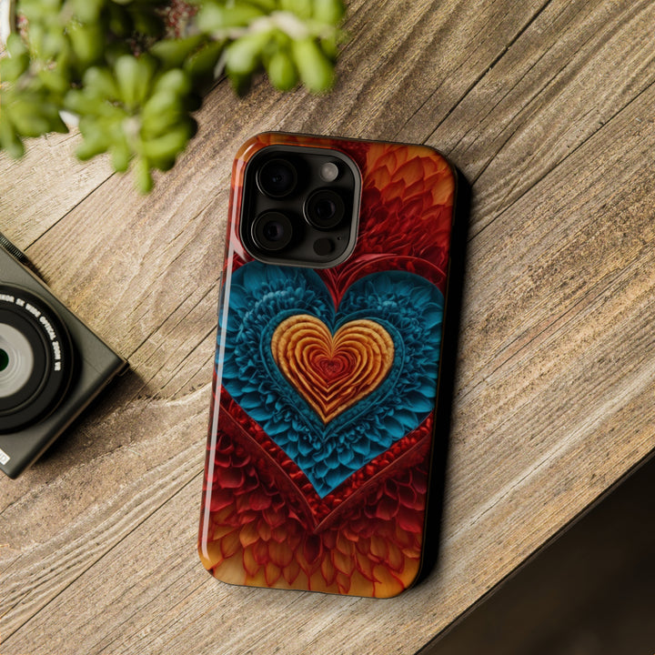 Vibrant Heart Layers - MagSafe Tough Case