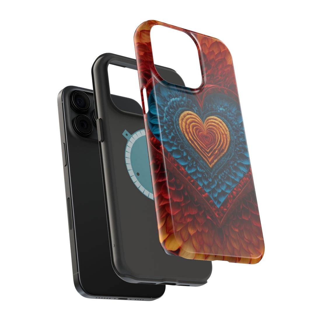 Vibrant Heart Layers - MagSafe Tough Case