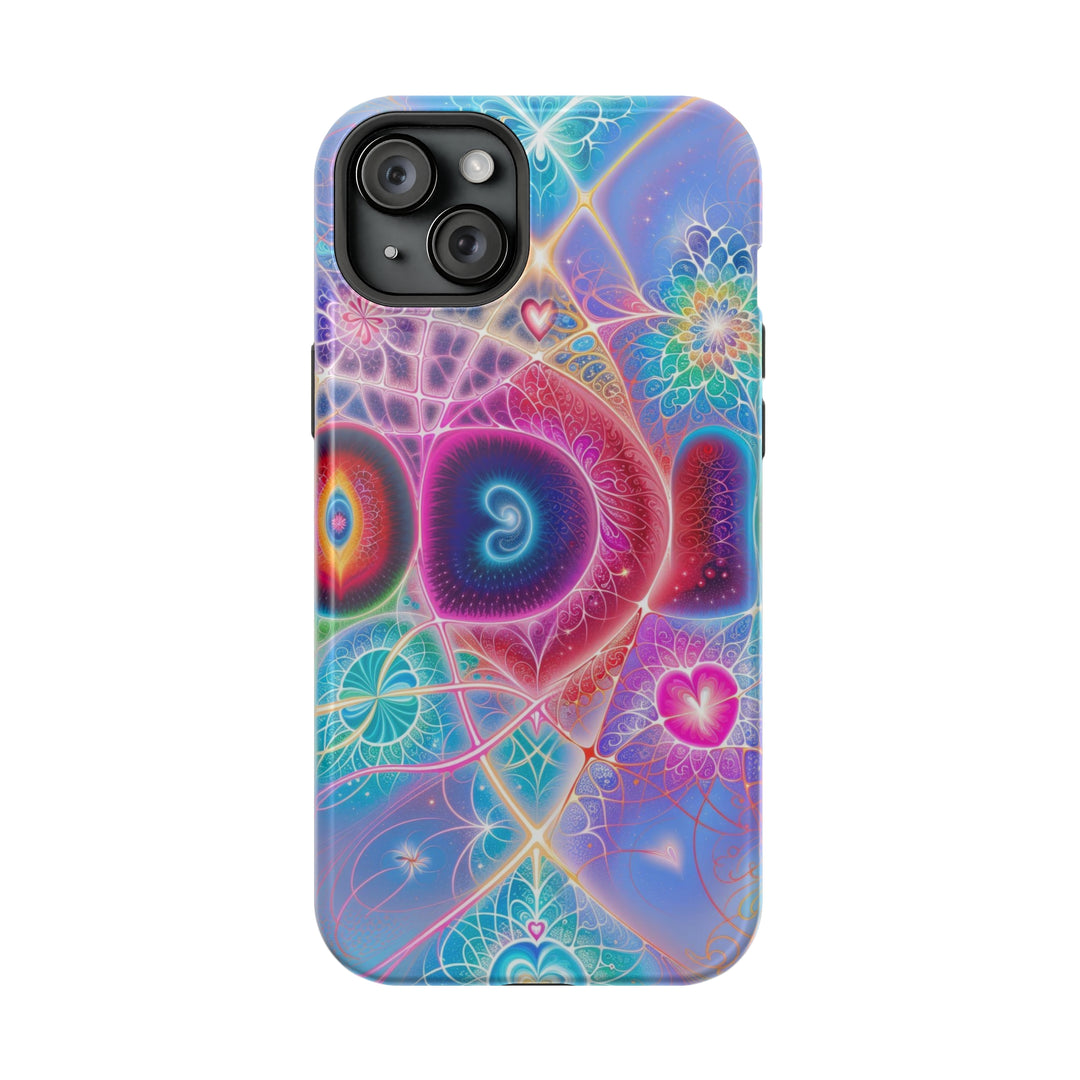 Vibrant Fractal Blossoms - MagSafe Tough Case