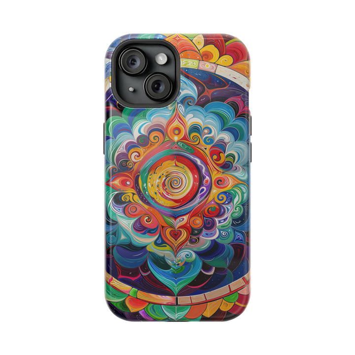 Vibrant Cosmic Mandala - MagSafe Tough Case