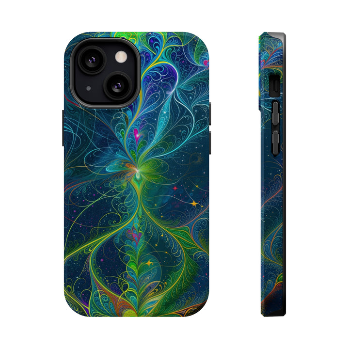 Vibrant Fractal Blossom - MagSafe Tough Case