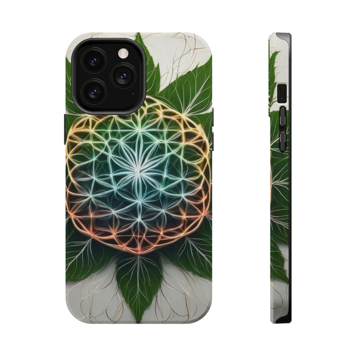 Vibrant Geometric Botanical - MagSafe Tough Case