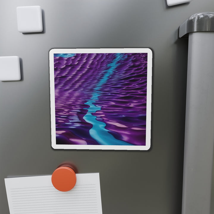 Amethyst Waves Illusion - Die-cut Magnet