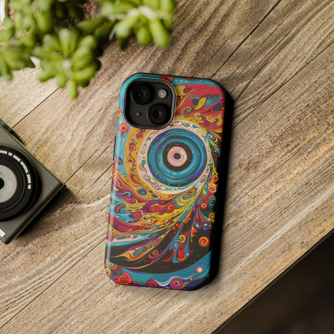 Vibrant Cosmic Swirl - MagSafe Tough Case