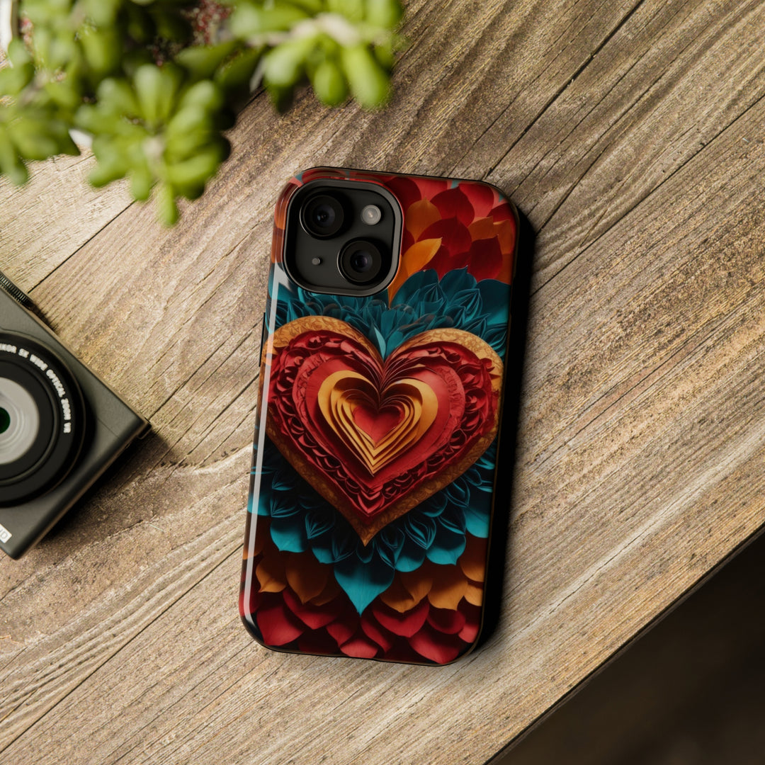 Vibrant Heart Bloom - MagSafe Tough Case