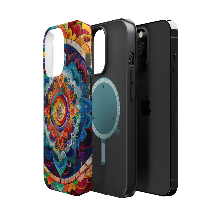 Vibrant Cosmic Mandala - MagSafe Tough Case