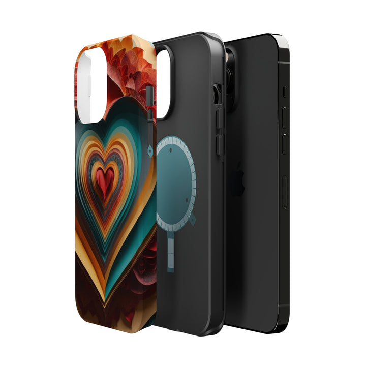 Layered Heart Blossoms - MagSafe Tough Case