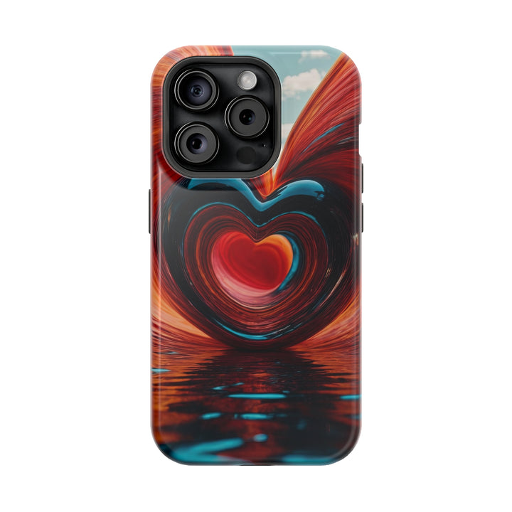 Swirling Heart Reflection - MagSafe Tough Case