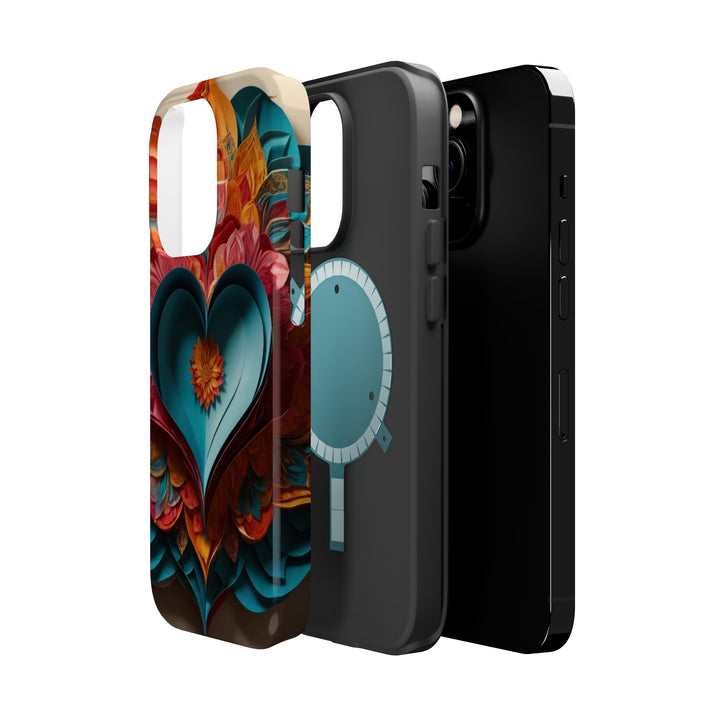 Colorful Heart Blossoms - MagSafe Tough Case