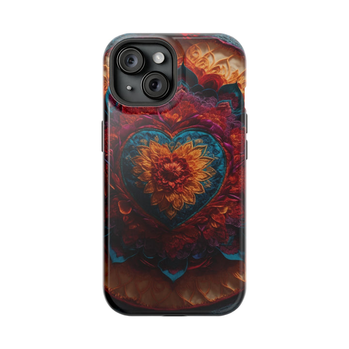 Radiant Floral Mandala - MagSafe Tough Case