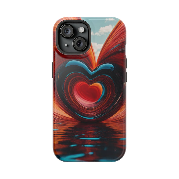 Swirling Heart Reflection - MagSafe Tough Case