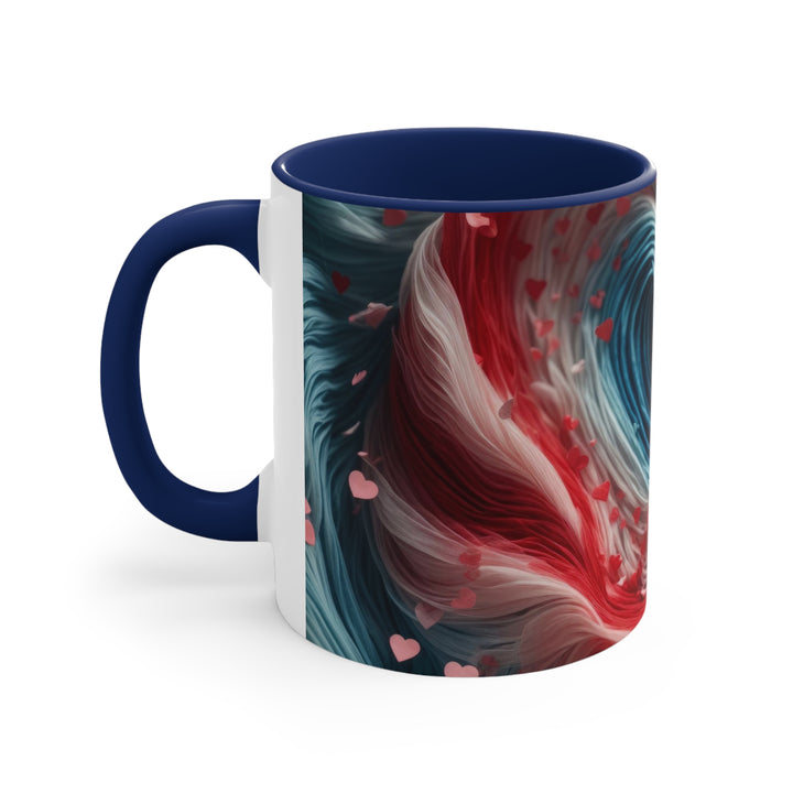 Swirling Heart Embrace - Accent Coffee Mug