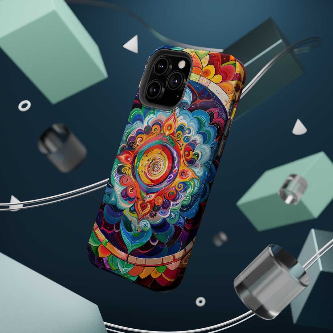 Vibrant Cosmic Mandala - MagSafe Tough Case