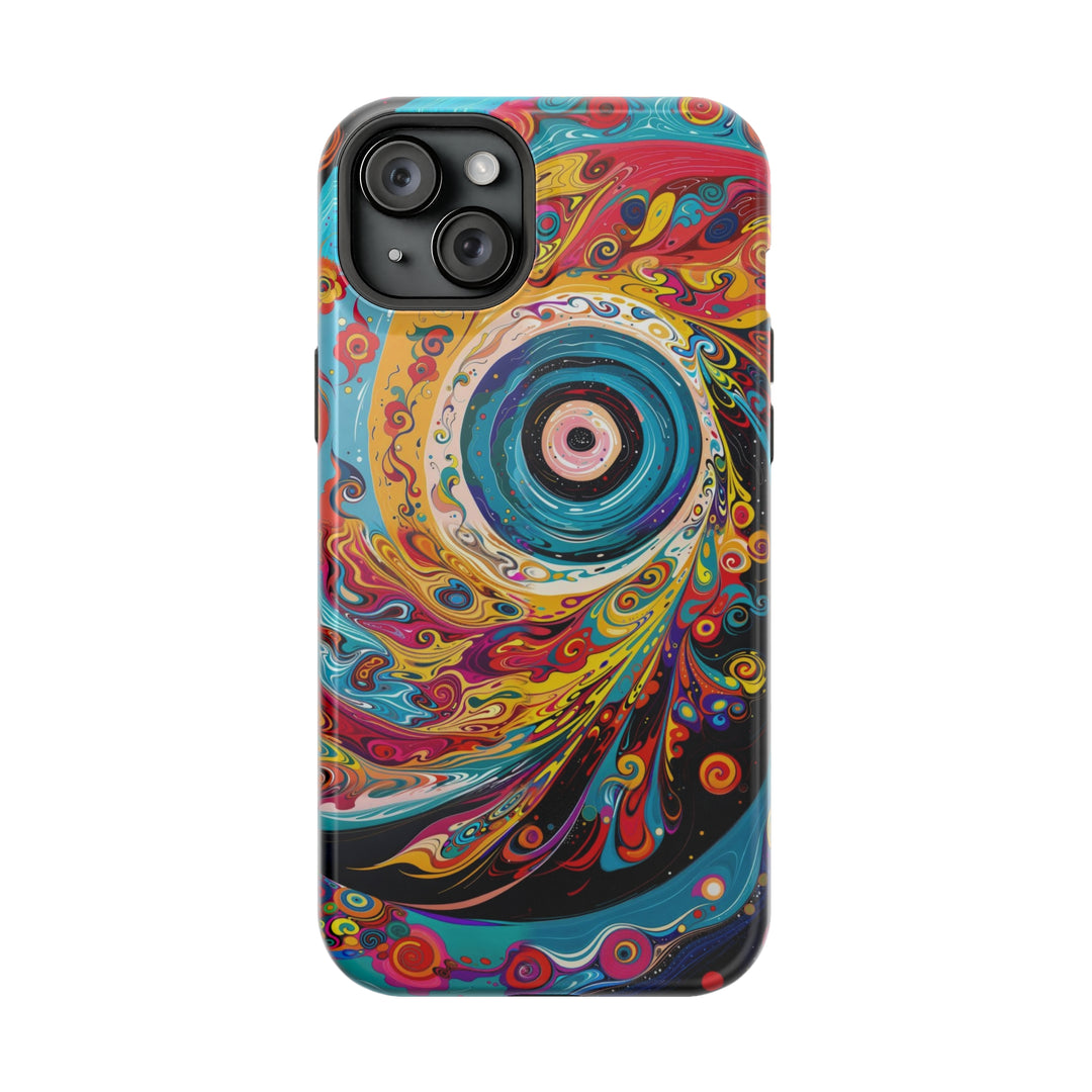 Vibrant Cosmic Swirl - MagSafe Tough Case