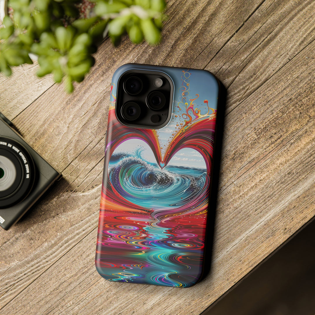 Vibrant Heart Waves - MagSafe Tough Case