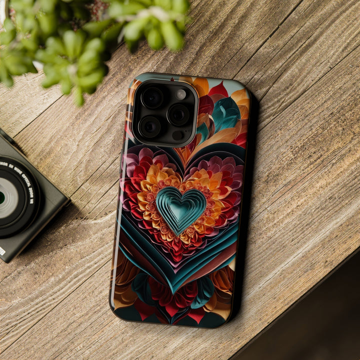 Multilayered Floral Heart - MagSafe Tough Case