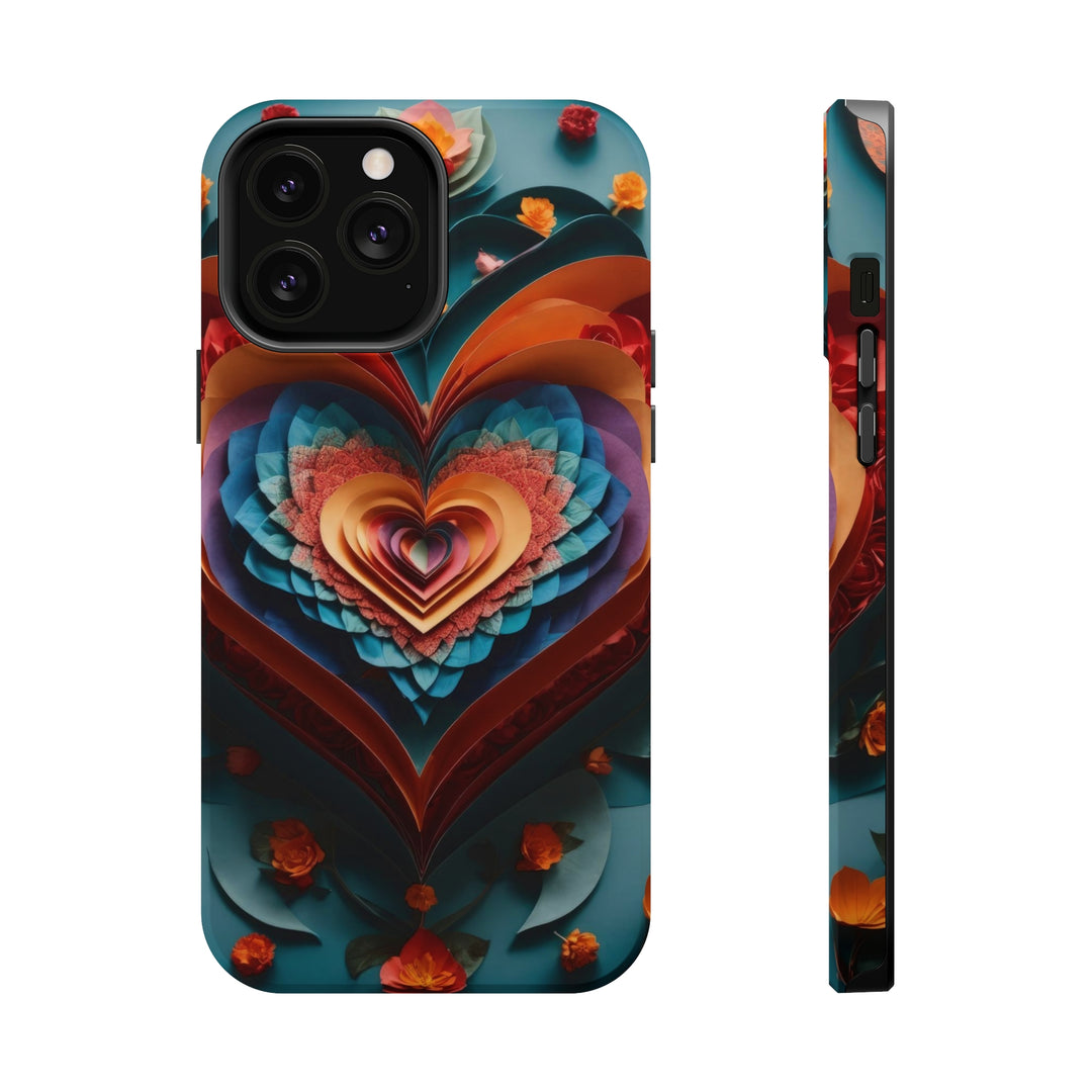 Blooming Heart Layers - MagSafe Tough Case