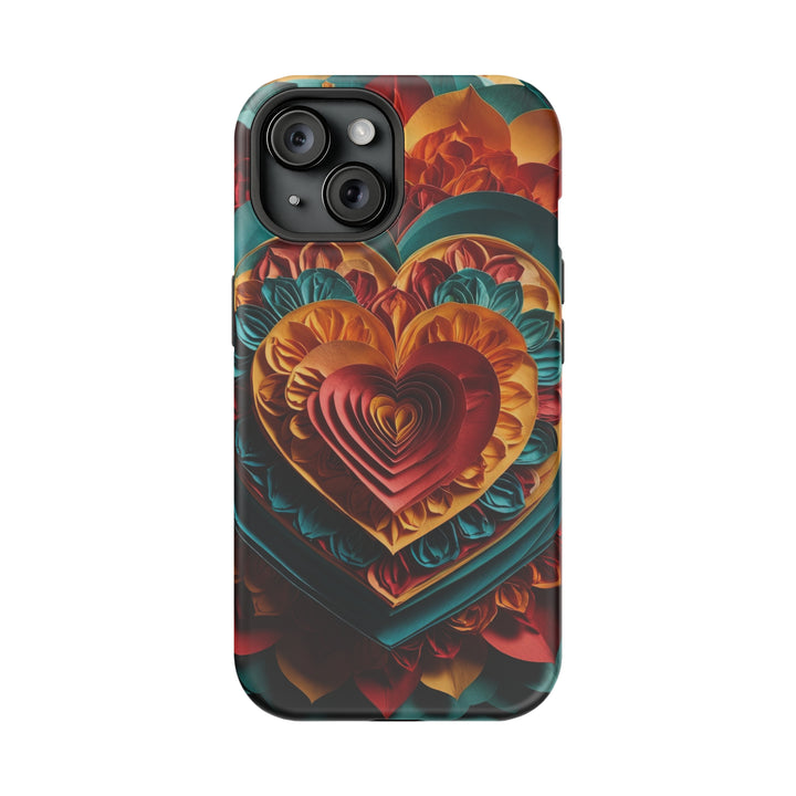 Vibrant Layered Heart - MagSafe Tough Case