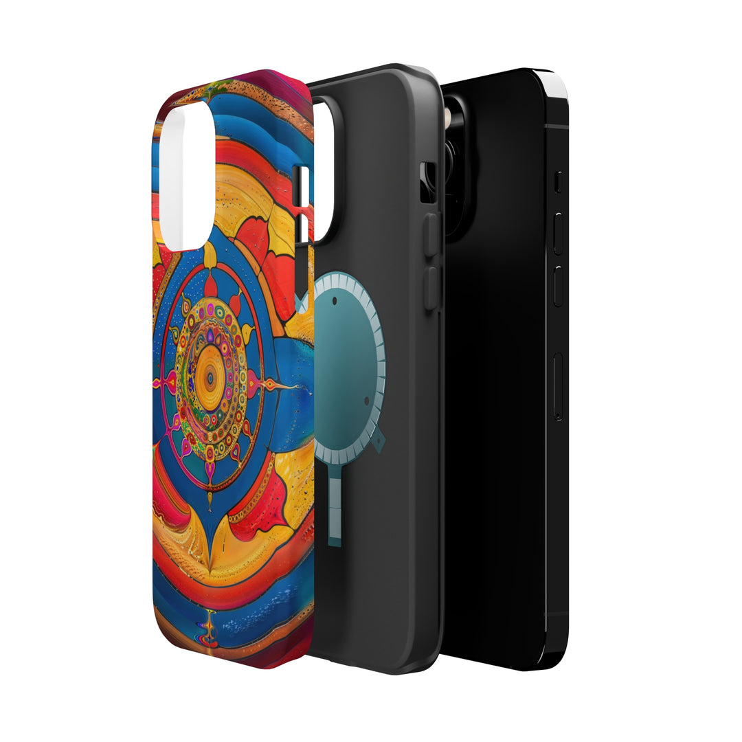 Vibrant Cosmic Spiral - MagSafe Tough Case