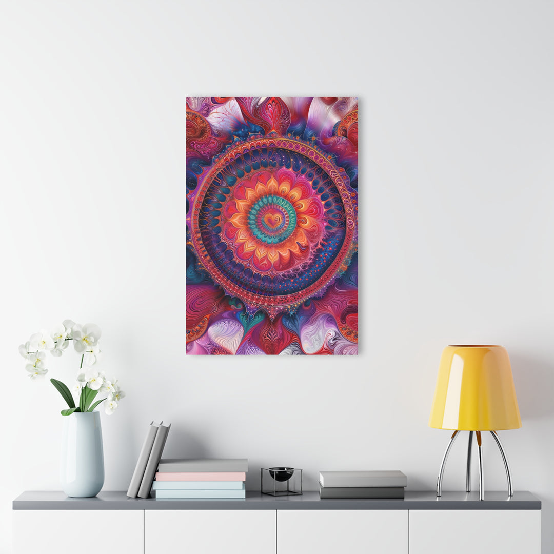 Vibrant Spiral Mandala - Acrylic Prints (French Cleat Hanging)