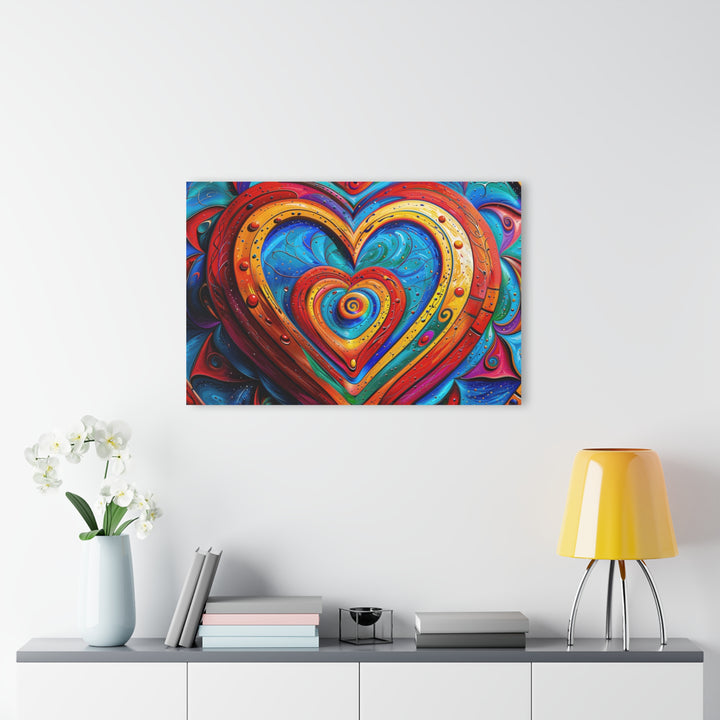 Vibrant Love Spiral - Acrylic Prints (French Cleat Hanging)