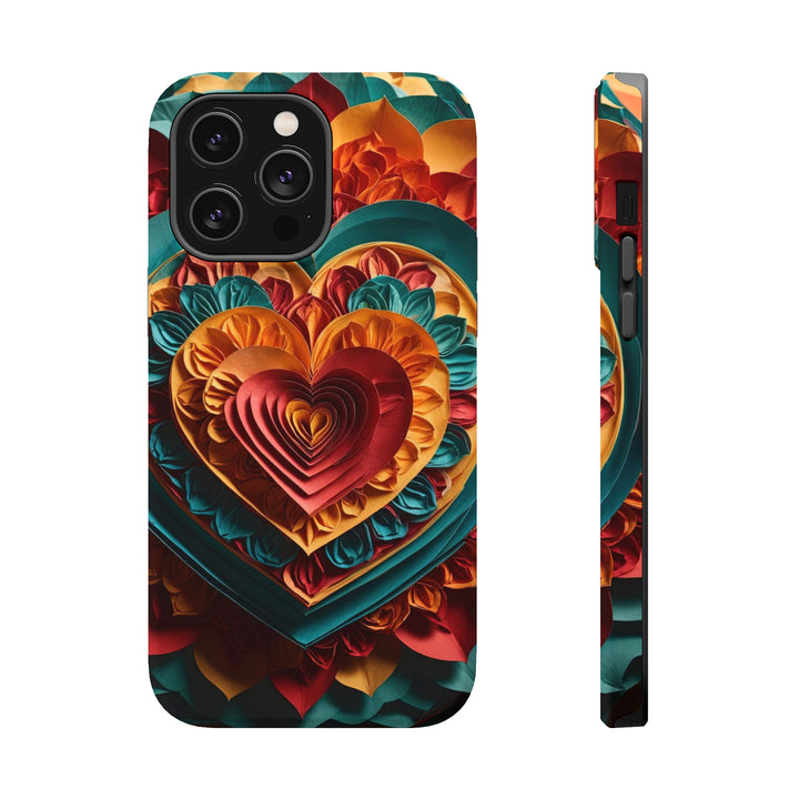 Vibrant Layered Heart - MagSafe Tough Case