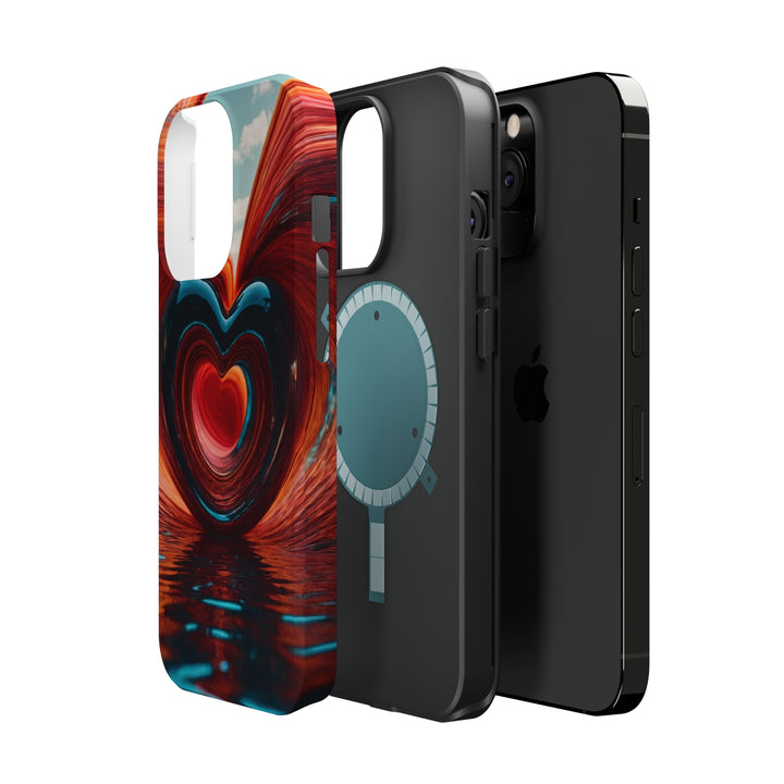 Swirling Heart Reflection - MagSafe Tough Case