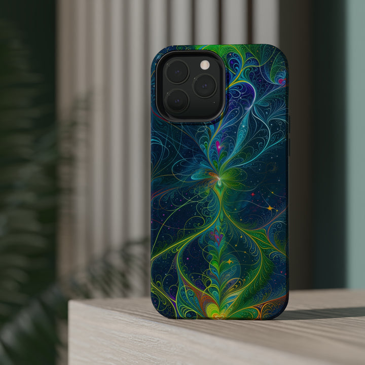 Vibrant Fractal Blossom - MagSafe Tough Case