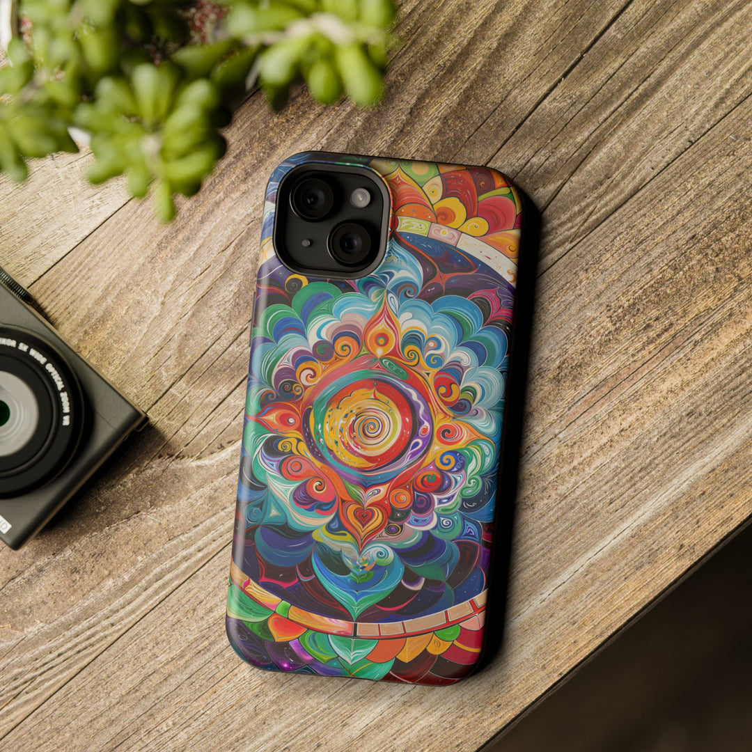 Vibrant Cosmic Mandala - MagSafe Tough Case