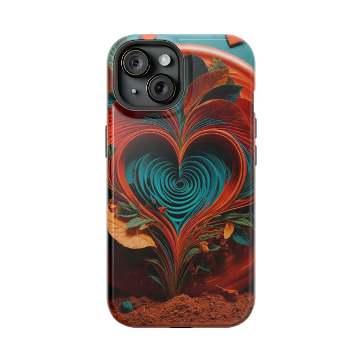 Vibrant Spiral Foliage - MagSafe Tough Case