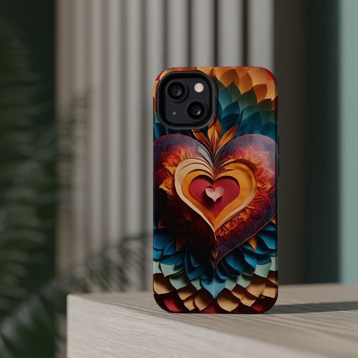 Radiant Heart Bloom - MagSafe Tough Case