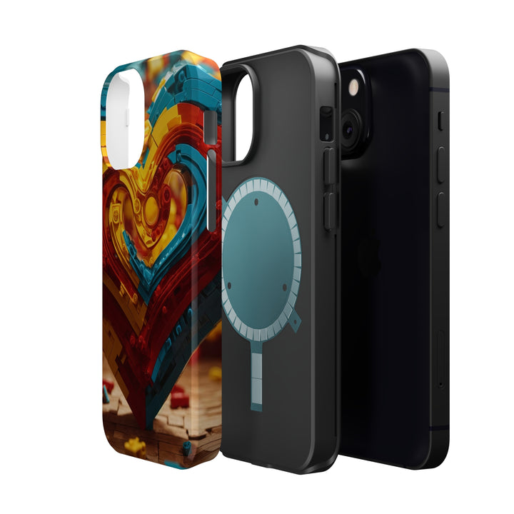 Colorful Heart Construction - MagSafe Tough Case