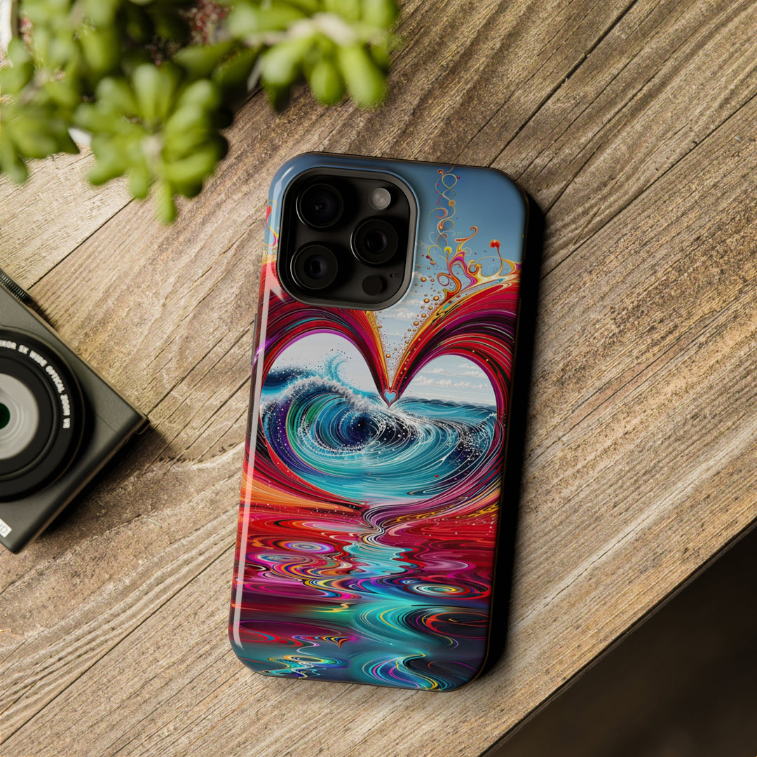 Vibrant Heart Waves - MagSafe Tough Case