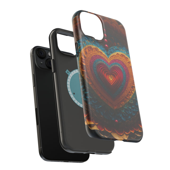 Vibrant Heart Mandala - MagSafe Tough Case