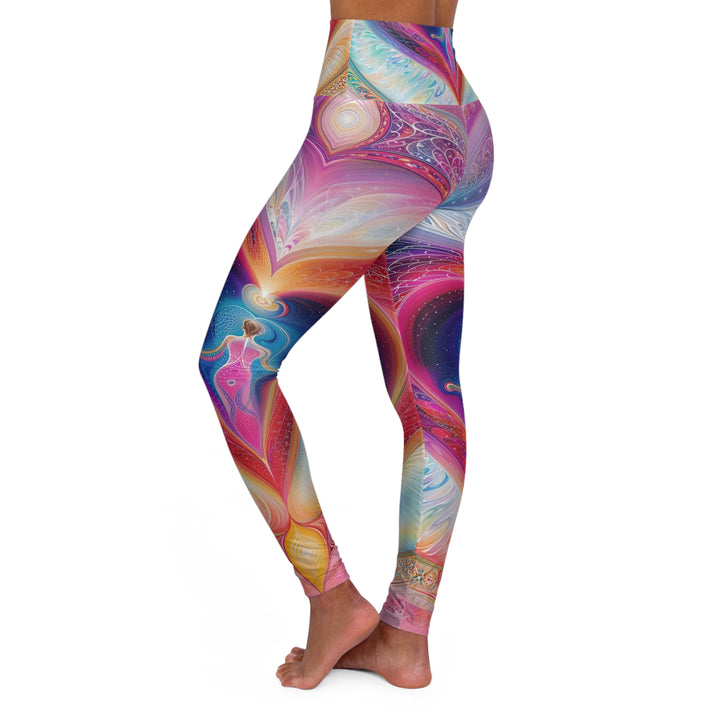 Cosmic Love Awakening - High Waisted AOP Yoga Leggings