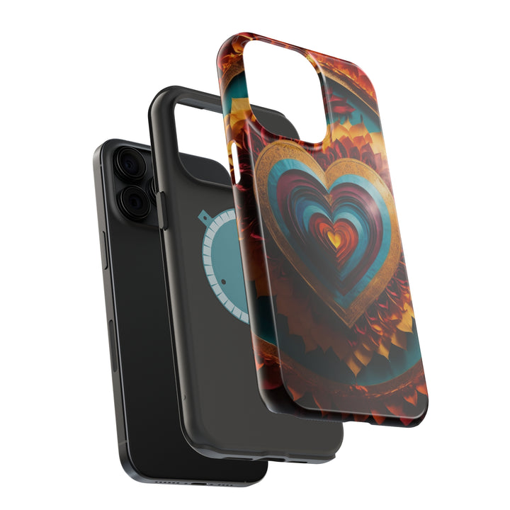 Vibrant Layered Heart - MagSafe Tough Case