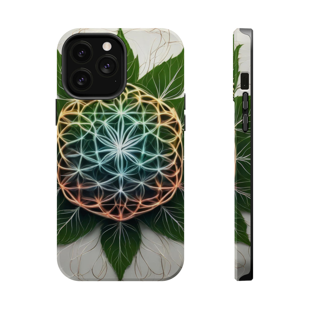 Vibrant Geometric Botanical - MagSafe Tough Case