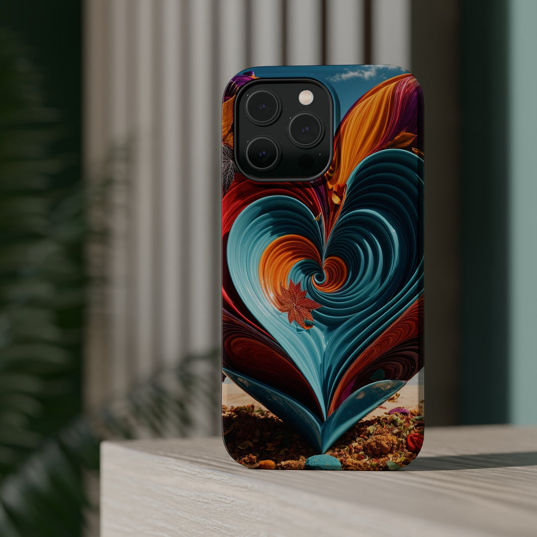 Vibrant Heart Spiral - MagSafe Tough Case